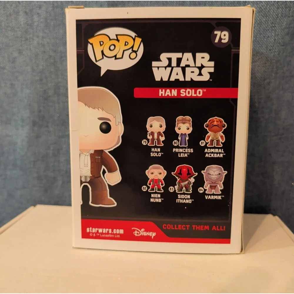 Funko POP! Star Wars Han Solo #79 Force Awakens Vinyl in Box with Protector